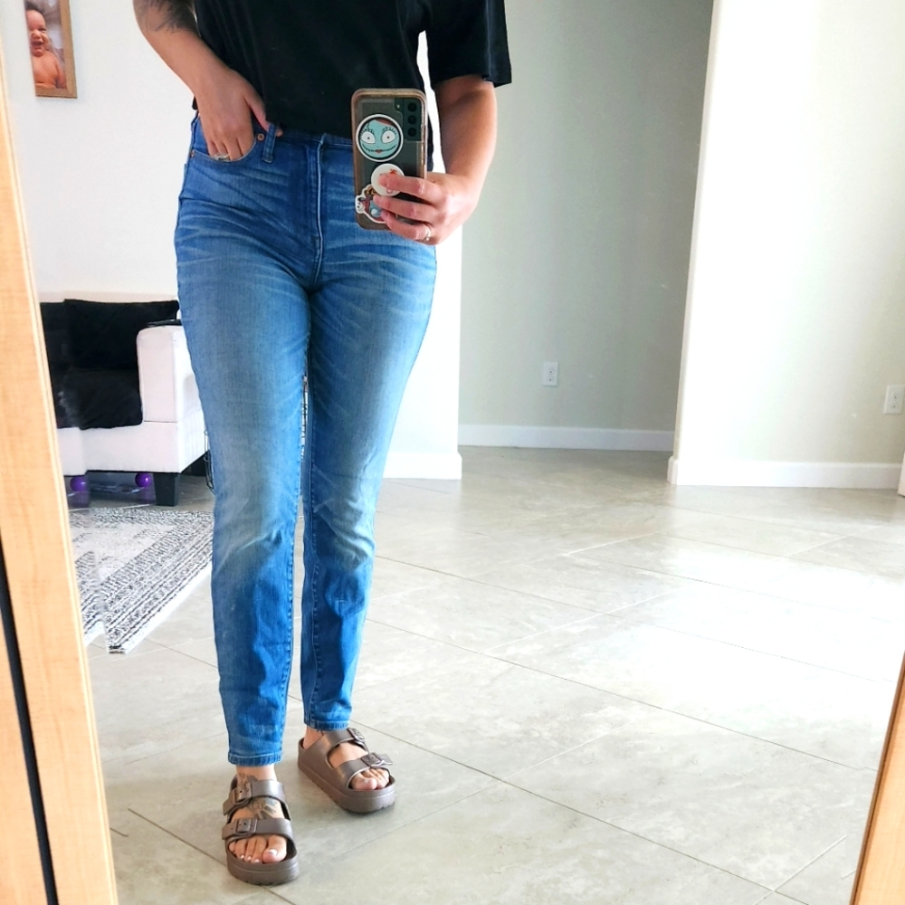 Madewell high riser skinny